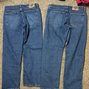 Wrangler Men's Straight Blue Jeans 32x30 32 88 cotton 12 polyester stretch LN